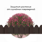 Ограждение декоративное, 18×300 см, 6 секций, пластик, коричневое, «Дачник» - Фото 7