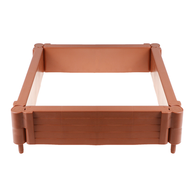 Грядка пластиковая «Плюс», 55×55×13 см, терракотовая