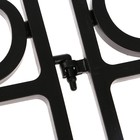 Ограждение декоративное, 32×300 см, 6 секций, пластик, чёрное - Фото 11