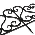 Ограждение декоративное, 32×300 см, 6 секций, пластик, чёрное - Фото 10