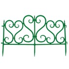 Ограждение декоративное, 32×300 см, 6 секций, пластик, зелёное - Фото 8