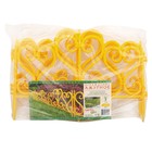 Ограждение декоративное, 32 × 300 см, 6 секций, пластик, жёлтое - Фото 9