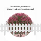 Ограждение декоративное, 30×196 см, 4 секции, пластик, белое, «Палисадник» - Фото 6