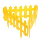 Ограждение декоративное, 30×196 см, 4 секции, пластик, жёлтое, «Палисадник» - Фото 9
