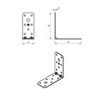 Уголок крепёжный 92 х 92 х 40 х 2 мм (60 шт) - фото 805988582