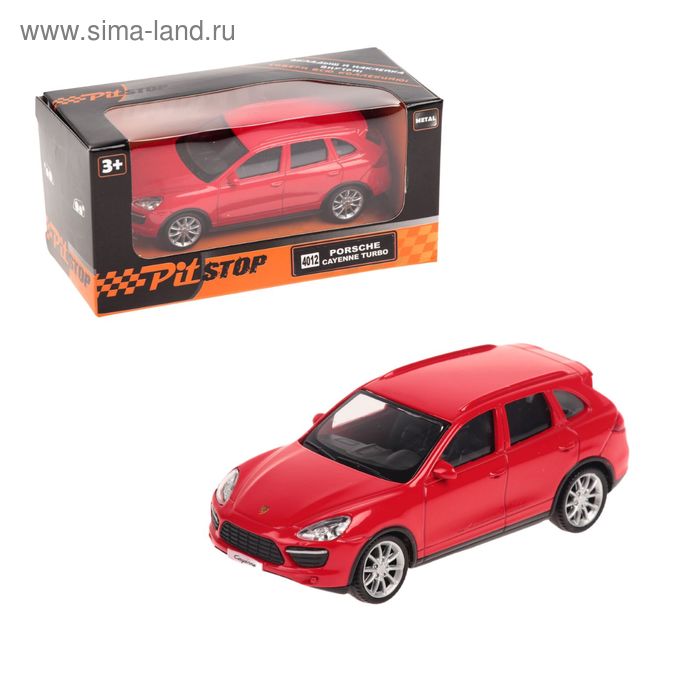 Машина металлическая Porsche Cayenne Turbo, масштаб 1:43 - Фото 1