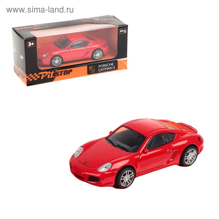 Машина металлическая Porsche Cayman S, масштаб 1:43 - Фото 1