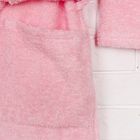 Халат с капюшоном для девочки, рост 98 см, цвет розовый 826-04-28/98 - Фото 3