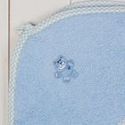 Полотенце-уголок, размер 80х100 см, цвет голубой - Фото 3