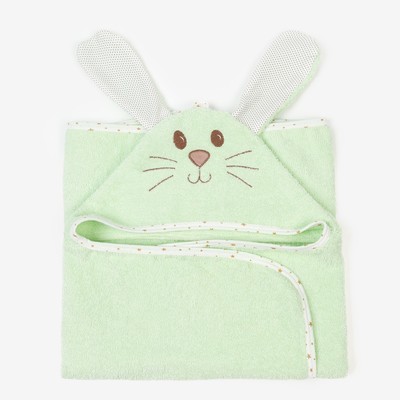 Полотенце-уголок, размер 125х65 см, цвет зелёный К23/2