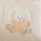 Одеяло-плед "Зайка с кубиками", размер 70х115 см, цвет бежевый К018-15 - Фото 2