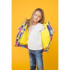 Куртка для девочки "Агния", рост 128 см, цвет васильковый/розовый 17/OA-3JK506-2 - Фото 3
