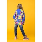 Куртка для девочки "Агния", рост 128 см, цвет васильковый/розовый 17/OA-3JK506-2 - Фото 4