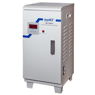 Стабилизатор напряжения RUCELF SRV- 15000-D, релейный, напольный, точность ±6%, 15000 ВА