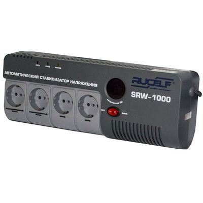 Стабилизатор напряжения RUCELF SRW- 1000-D, релейный, точность ±6%, 1000 ВА