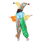 Карнавальный костюм "Клоун Фантик", комбинезон, шапка, р-р 28, рост 98 см - Фото 2