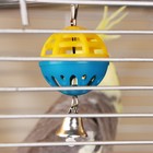 Игрушка для попугая "Забава" с 1 шариком, микс - Фото 2