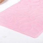 Силиконовый коврик рельефный Доляна «Текстура», 25×19 см, цвет розовый - Фото 2
