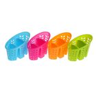 Сушилка для столовых приборов 3 отделения 18х14х10,5 см "Забава" цвета МИКС 905993 - Фото 2