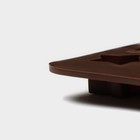Форма для шоколада Доляна «Звездочёт», силикон, 20,5×10,5×1,5 см, 15 ячеек, цвет коричневый - Фото 5