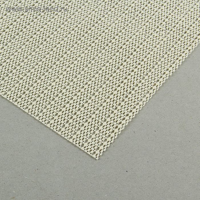 Подложка под ковёр противоскользящая Доляна, 80×180 см, мелкая сетка, цвет белый - Фото 1