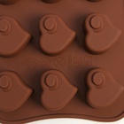 Форма для конфет и шоколада Доляна «Сердцеедка», силикон, 21.5×11×1.5 см, 15 ячеек, коричневая - Фото 10