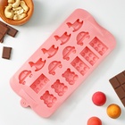 Форма для конфет и шоколада Доляна «Детские игрушки», силикон, 21×11 см, 15 ячеек (3.5×2 см), МИКС - Фото 8