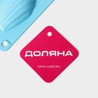 Форма для выпечки Доляна «Мадлен», силикон, 28×17×2 см, 9 ячеек (6.7×4.5×1.3 см), голубая - Фото 7