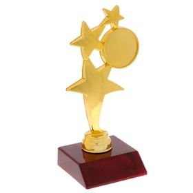 Фигура под нанесение «Три звезды», золото, красный цоколь