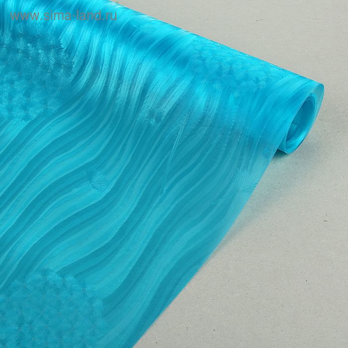 Коврик противоскользящий «Одуванчики», 30×90 см, цвет синий - Фото 1