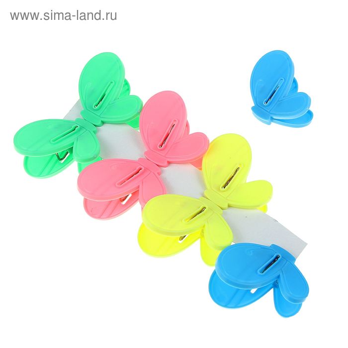 Прищепки бельевые «Бабочки», 8 шт - Фото 1