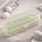Контейнер для хранения яиц 10 ячеек, цвета МИКС - Фото 1