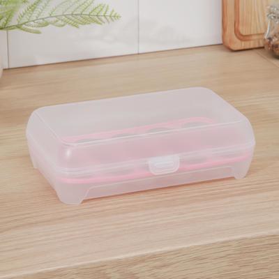 Контейнер для хранения яиц, 24×14,5×7 см, 15 ячеек, цвет МИКС