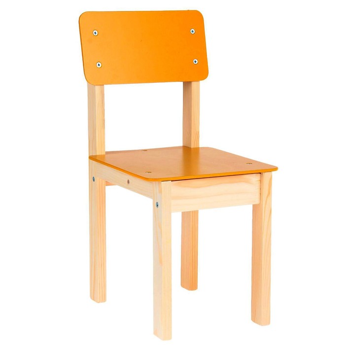 Стул детский №3 (Н=300) (Р), цвет жёлтый лак - Фото 1