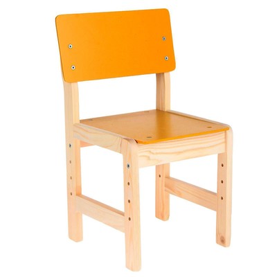 Стул детский регулируемый (Р), цвет жёлтый лак