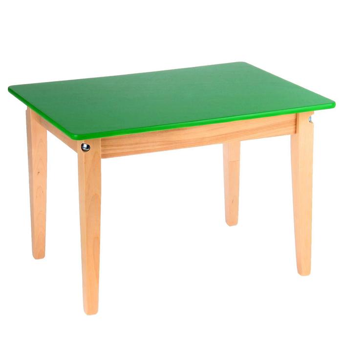 Стол детский №0 (Н=400) (600х450), цвет зелёный - Фото 1
