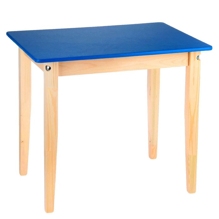 Стол детский №3 (Н=520) (600х450), цвет синий - Фото 1