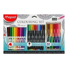 Набор для рисования Maped Color Peps 33 предмета: фломастеры, ручка капилярная, карандаши цветные двусторонние, точилка - Фото 1