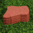 Модульное покрытие, 55 ? 42 см, пластик, терракотовый, «Камень № 1», 1 шт (комплект 5 шт) - фото 22664765