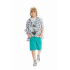 Сорочка для мальчика, рост 122 см, цвет серый - Фото 1