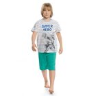 Пижама для мальчика, рост 146 см, цвет серый - Фото 1