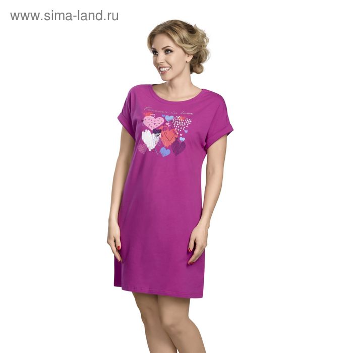 Платье женское, размер L, цвет пурпурный - Фото 1
