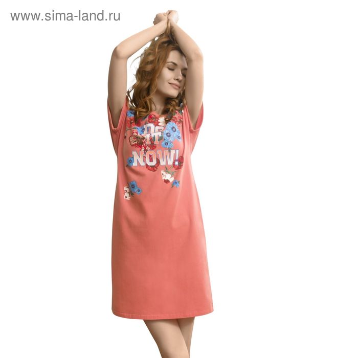 Платье женское, размер 44 (S), цвет коралловый - Фото 1