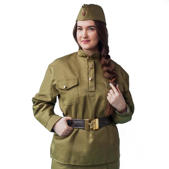 Гимнастёрка военная женская, люкс, р. 48-50 - Фото 1