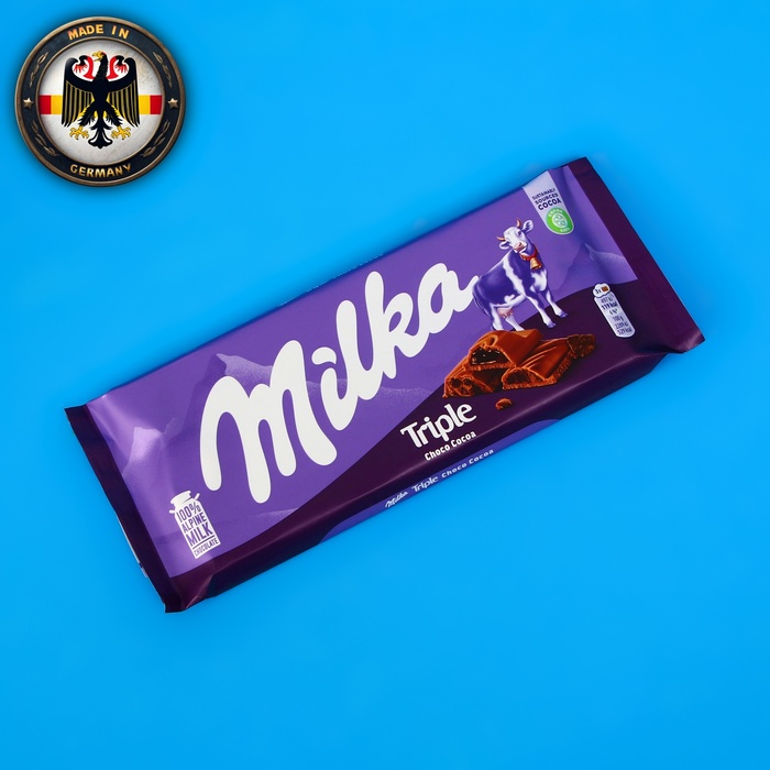 Шоколад Milka Triple Cacao, 90 г - Фото 1