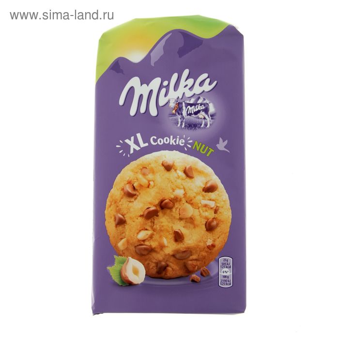Печенье Milka Nuts XL Cookies, 184 г - Фото 1