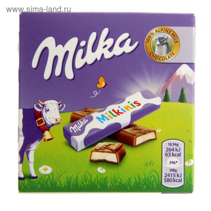 Шоколад Milka Milkinis stick, 43,75 г - Фото 1