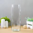 ваза "Цилиндр" d=100, h=300мм, V=2,1л из прозрачного стекла (без декора) - фото 8531557
