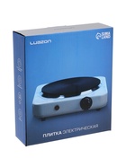 Плитка электрическая LuazON LHP-001, 1 конфорка, 1000 Вт, нагреватель спираль, белая - фото 809294619