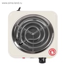 Плитка электрическая Luazon LHP-001, 1 конфорка, 1000 Вт, нагреватель спираль, белая - Фото 3